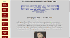 Desktop Screenshot of marceldupre.com