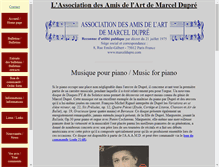 Tablet Screenshot of marceldupre.com